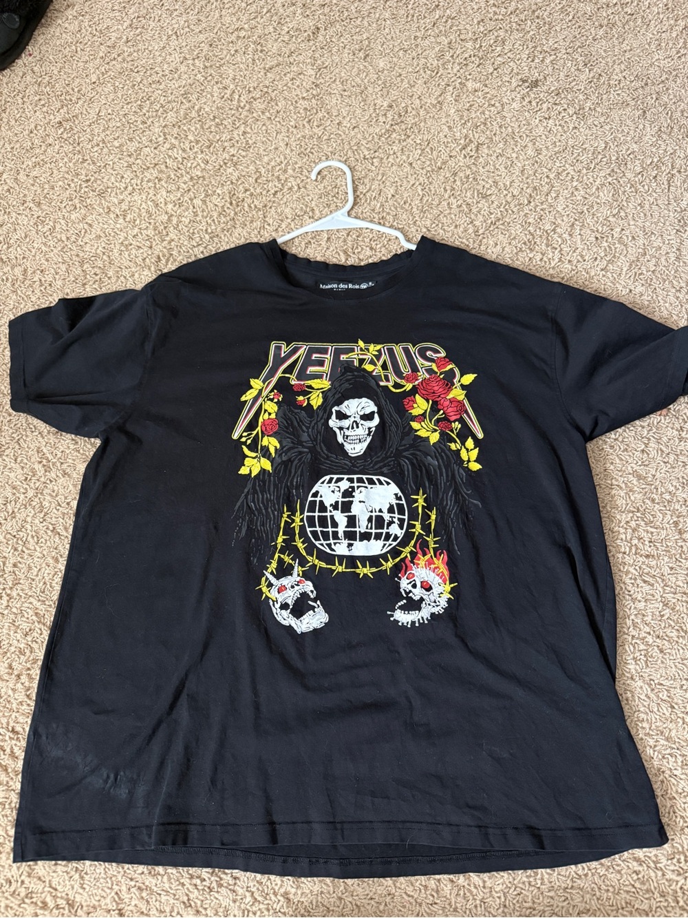 Yeezy inspired x Maison des Rois Black Graphic Tee 2XL